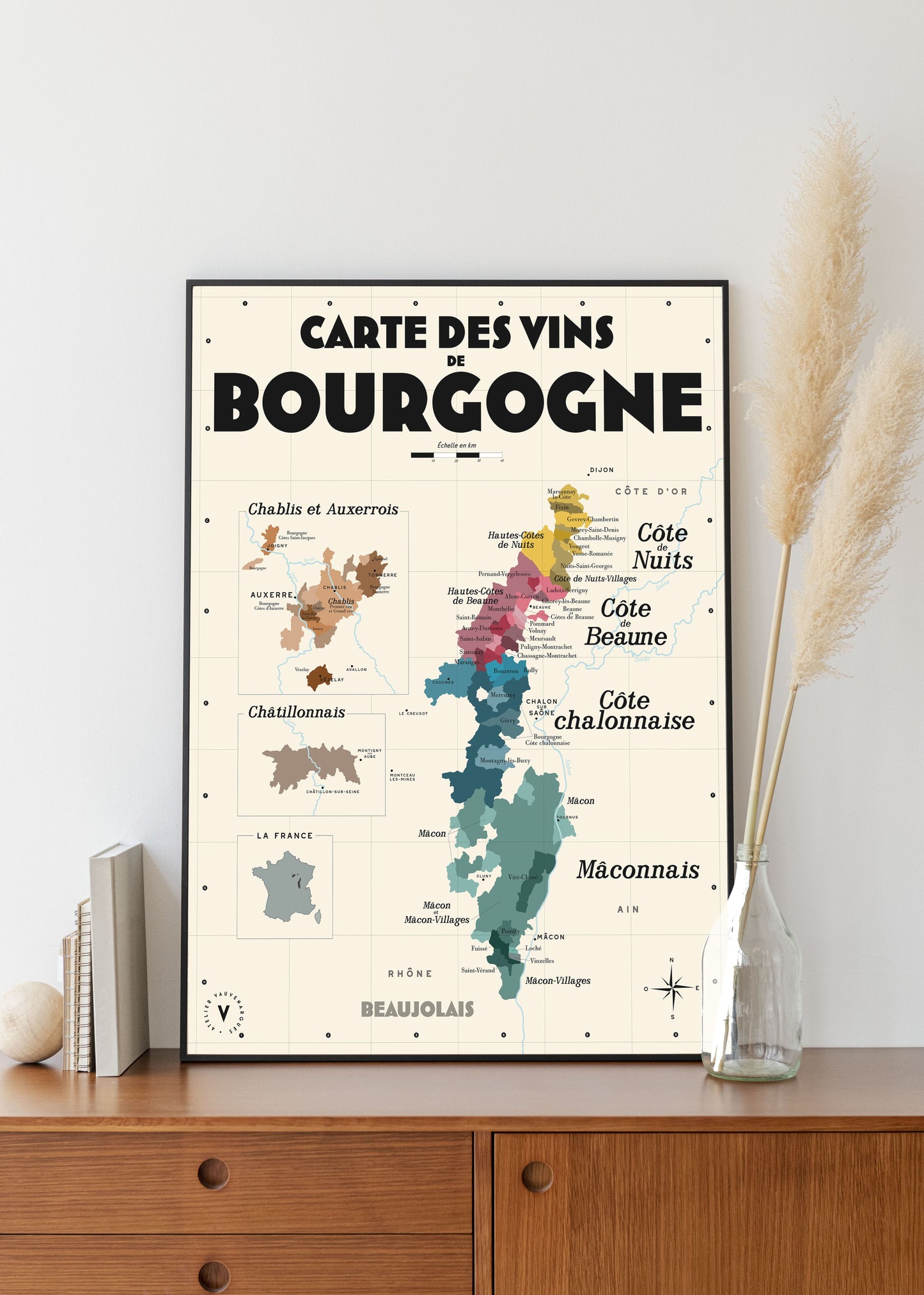 Pack complet 13 affiches XXL 50x70 cm - Les Vins de France 👉-30%