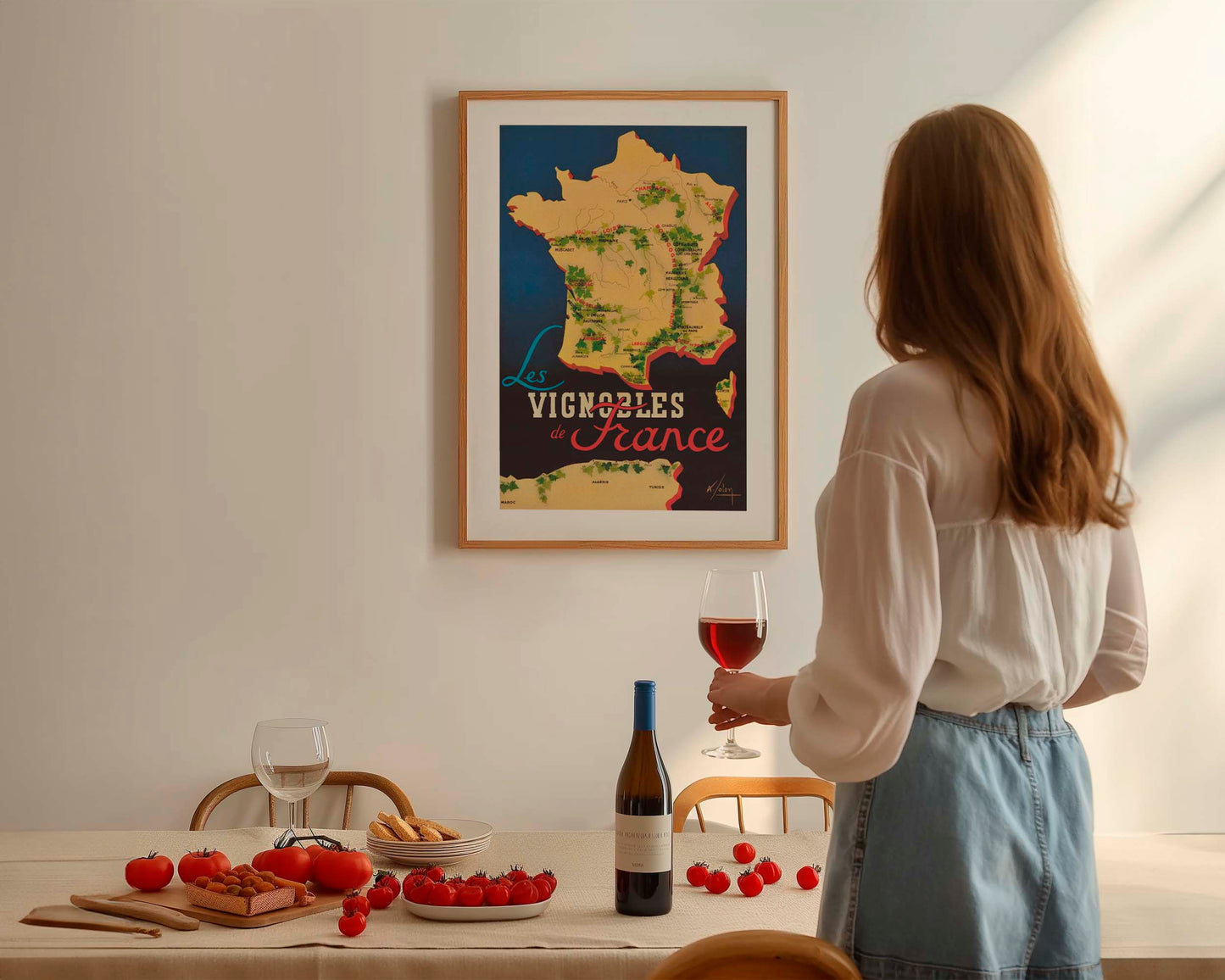 Affiche Les Vignobles de France
