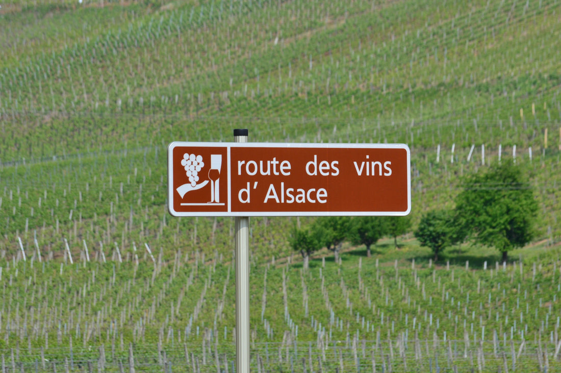 panneau route des vins alsace