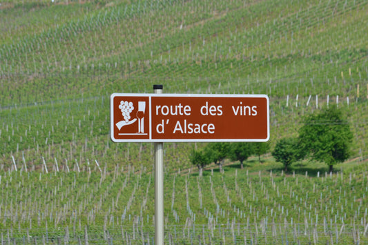 panneau route des vins alsace