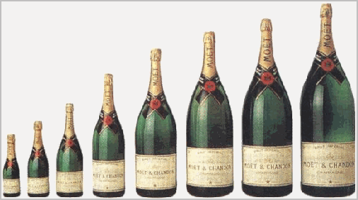 taille bouteille vin champagne