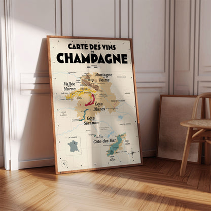 carte vin champagne