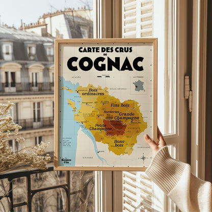Carte des crus de Cognac