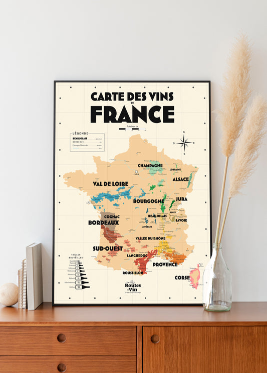 Carte des vins de France