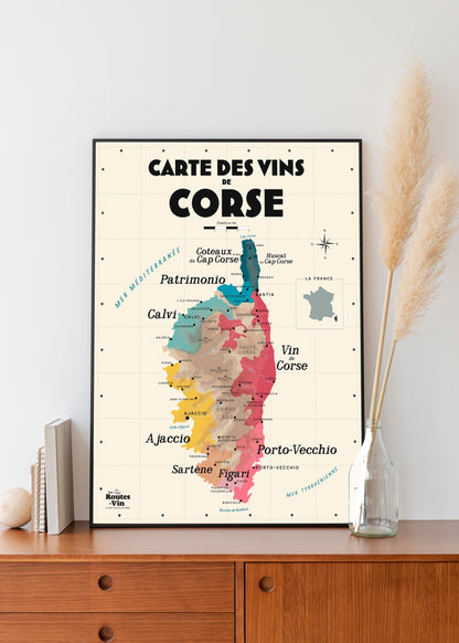 Carte des vins de Corse