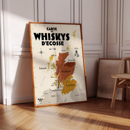 Carte des Whiskys écossais