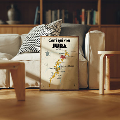 Carte des vins du Jura