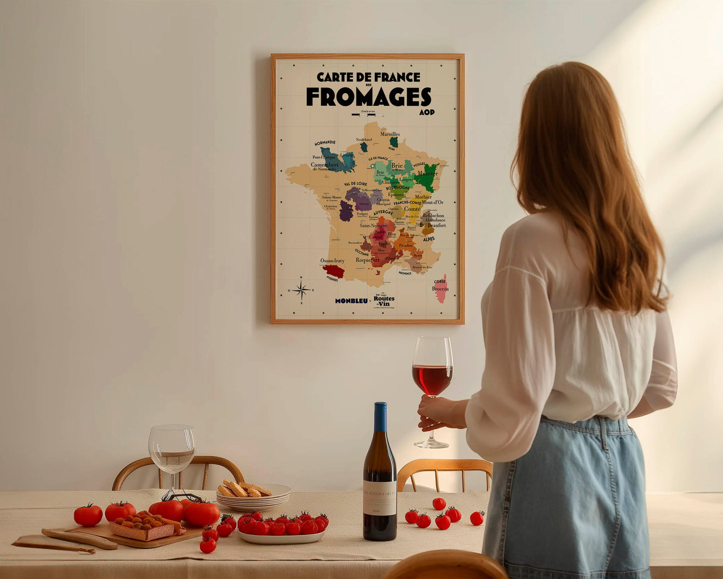 Carte des Fromages de France x Monbleu