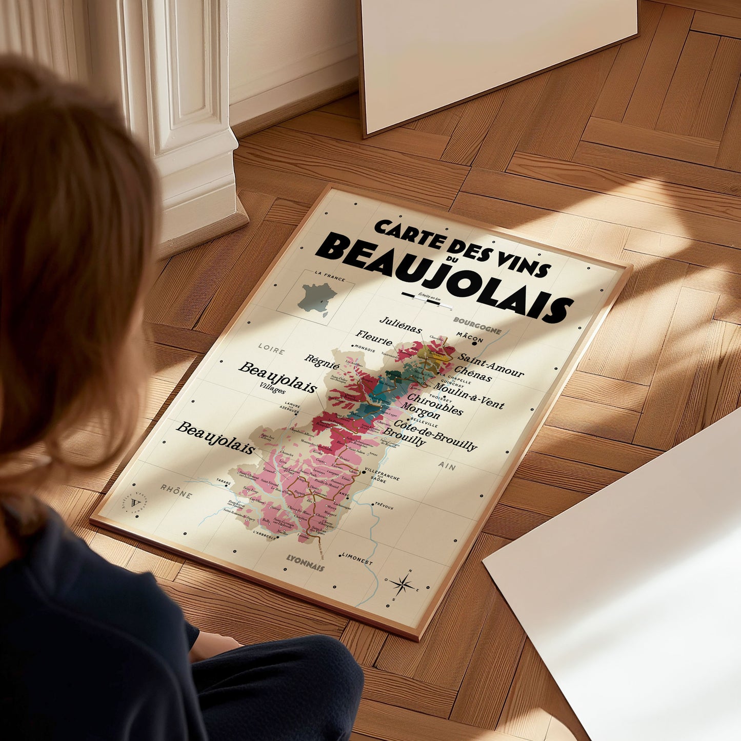 Carte des vins du Beaujolais