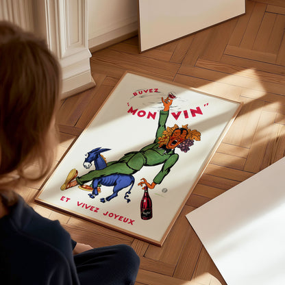 Affiche Buvez mon vin