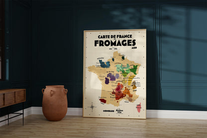 Carte des Fromages de France x Monbleu
