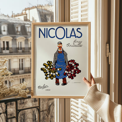 Affiche vintage Nicolas