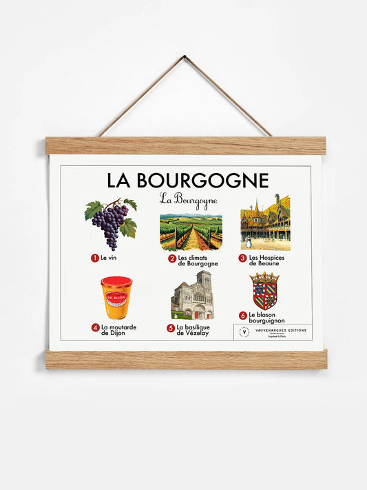 Planche pédagogique - La Bourgogne