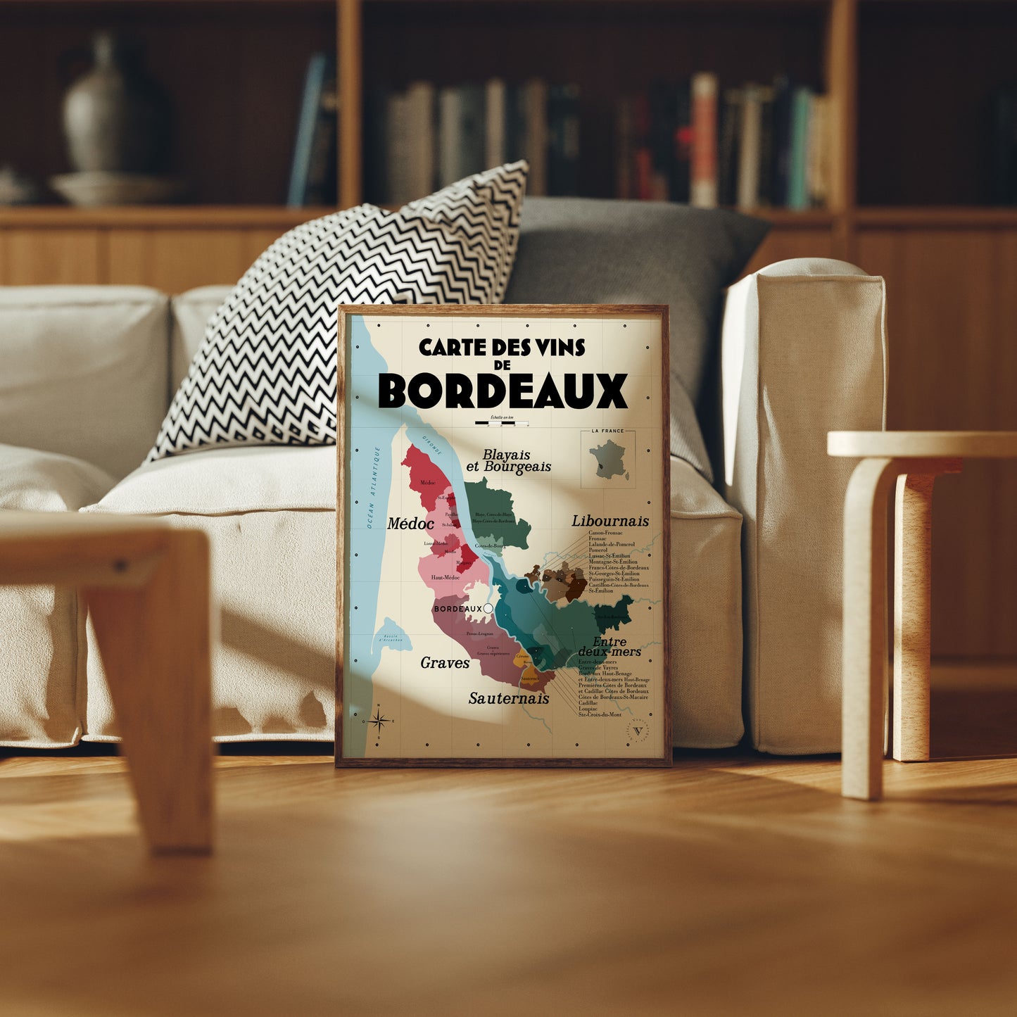 Carte des vins de Bordeaux