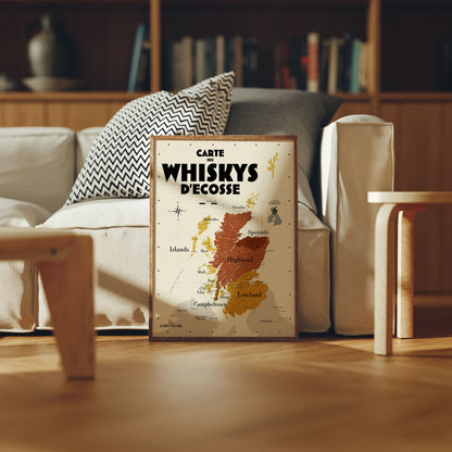 Carte des Whiskys écossais