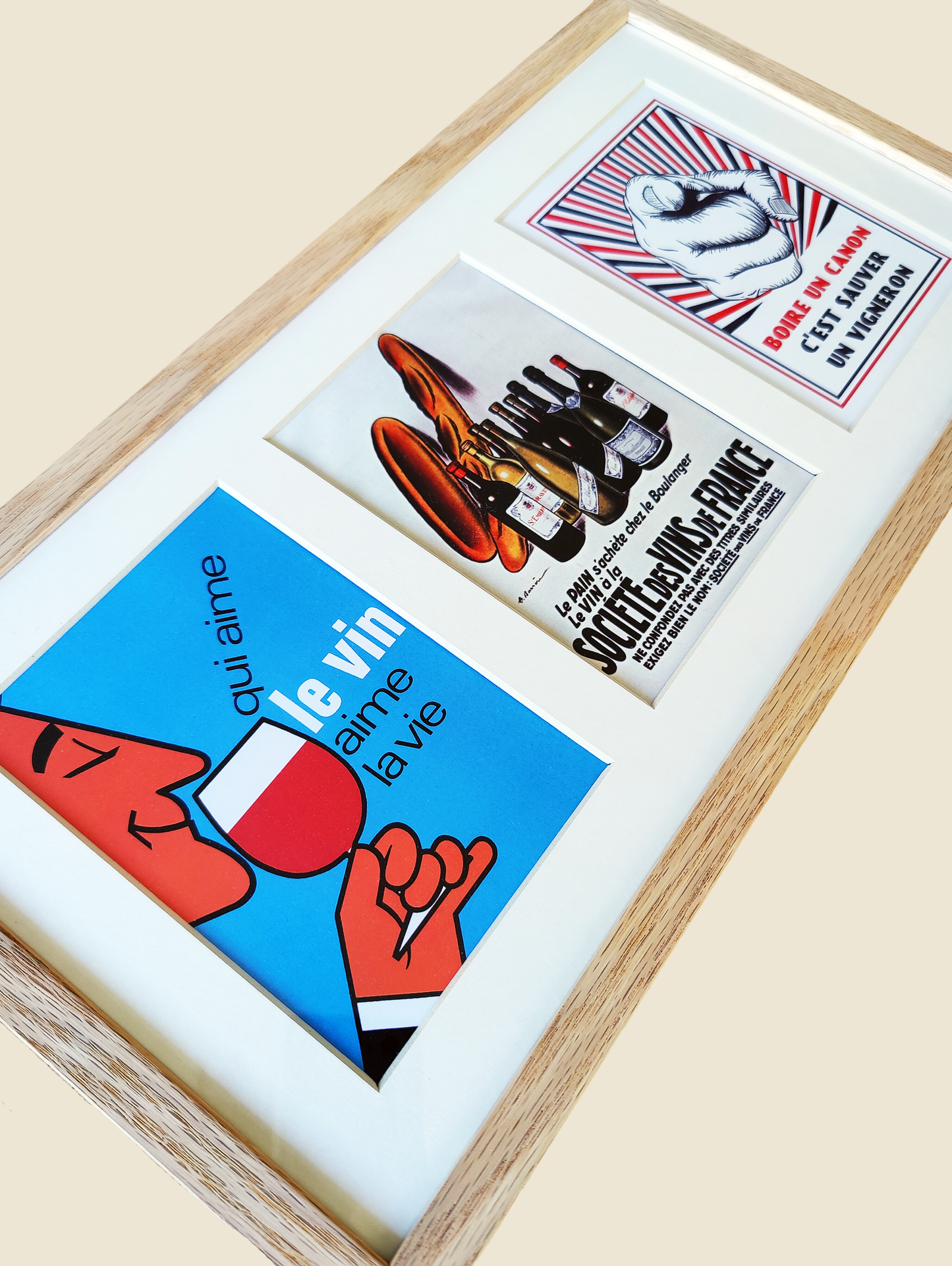 Cadre trio Les Affiches vintage